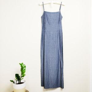 DKNY Jean maxi dress with small slit